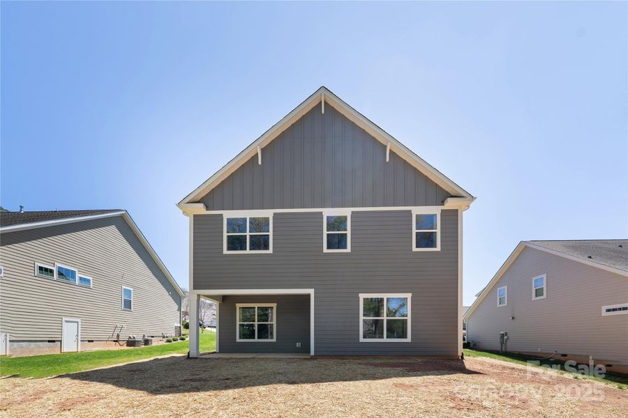 Exterior details and patio area of a home in , Hickory (Image 3).