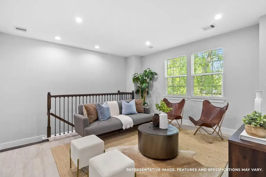With its open railing overlooking the stairs, the loft feels connected yet private, giving you a retreat within your own home.