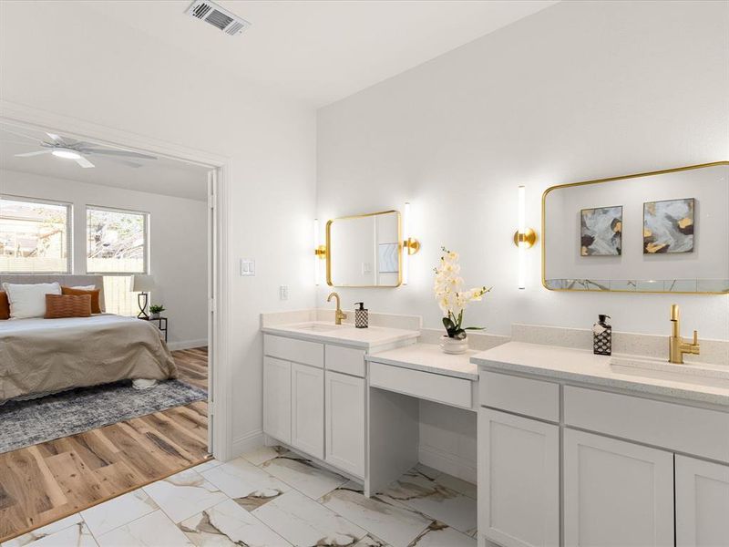 Furnished interior view inside a new home in , Fort Worth (Image 29).