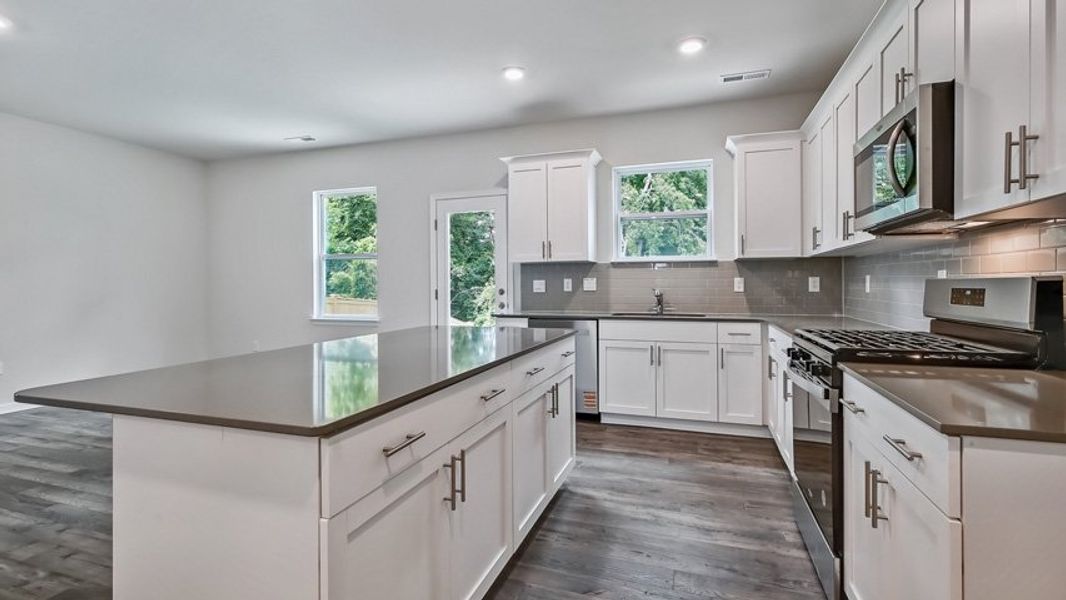 Furnished interior view inside a new home in The Estates at Edinborough, Gibsonville (Image 3).