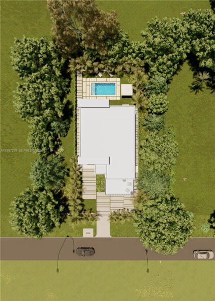 Exterior rendering of this home design in , Miami, FL (Image 5).