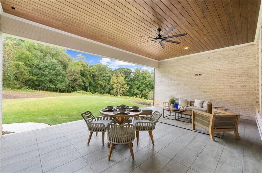 Exterior details and patio area of a home in , Canton (Image 32).