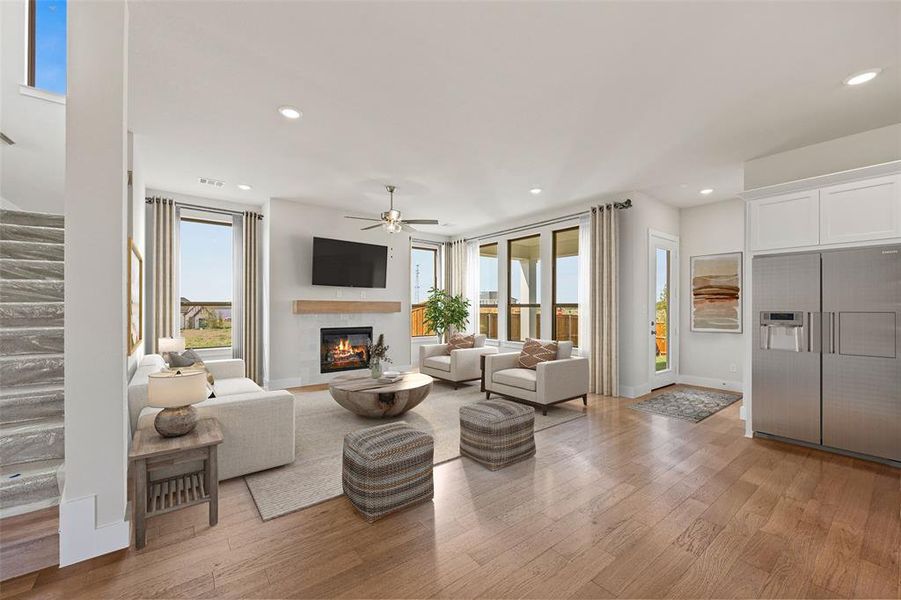 Furnished interior view inside a new home in The Heights at Uptown Celina, Celina (Image 8).