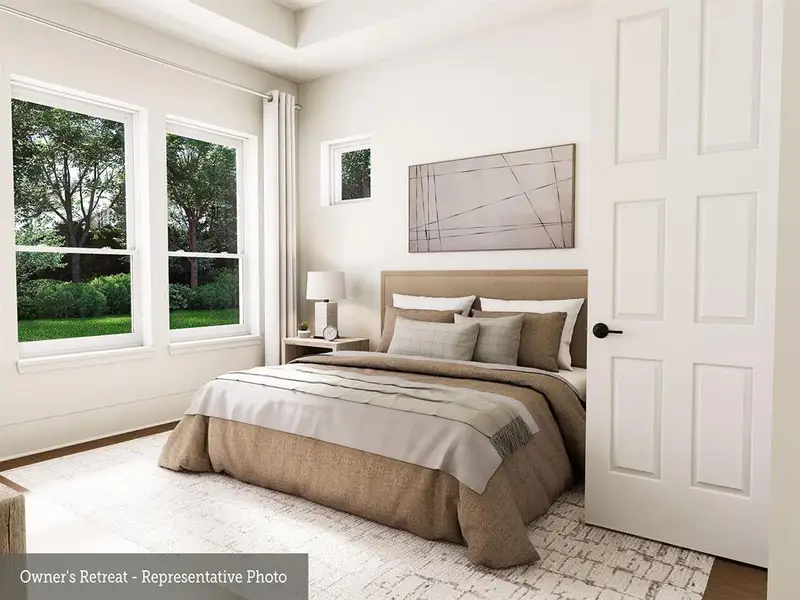 Furnished interior view inside a new home in The Highlands 40', Porter (Image 6).