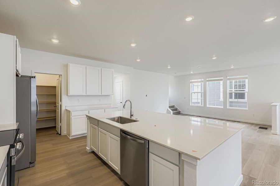 Furnished interior view inside a new home in Parterre: The Skyline Collection, Thornton (Image 6).