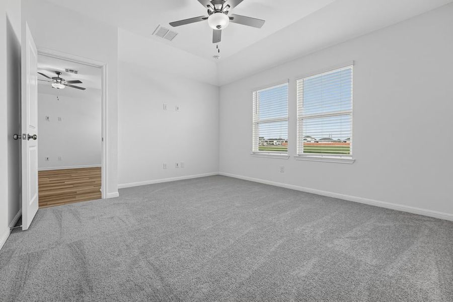 Representative unfurnished interior of a home built from the Capercaillie by Taylor Morrison in Longview, Del Valle (Image 12). Representative unfurnished interior of a home built from the Capercaillie by Taylor Morrison in Longview, Del Valle (Image 12).