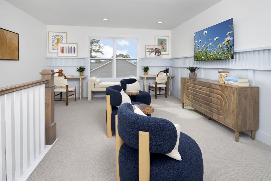 Representative furnished interior of a home built from the Appalachian by Mattamy Homes in Bloom, Fuquay Varina (Image 16).
