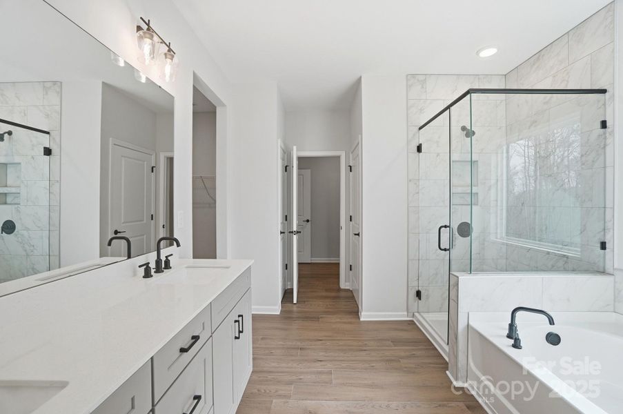 Primary bathroom featuring the luxury bath option