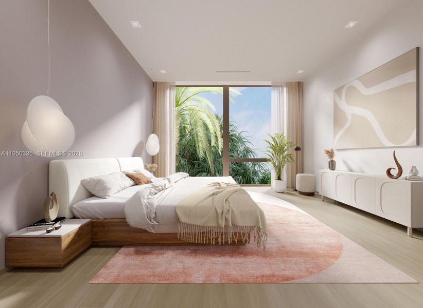 Furnished interior view inside a new home in , Miami (Image 5).