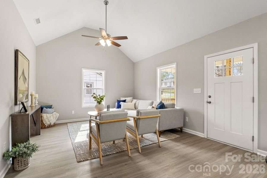 Furnished interior view inside a new home in , York (Image 3).