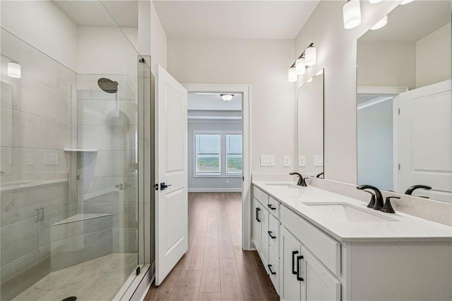Furnished interior view inside a new home in River Pointe, Monroe (Image 12).