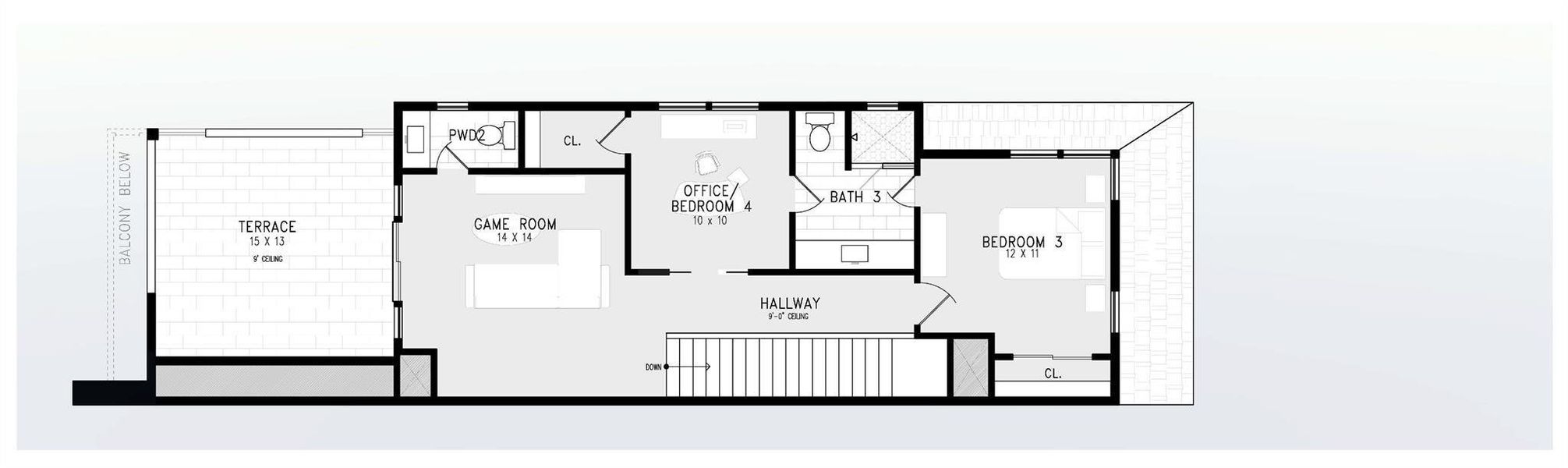 2D floor plan layout of this home in , Houston, TX (Image 6). 2D floor plan layout of this home in , Houston, TX (Image 6).