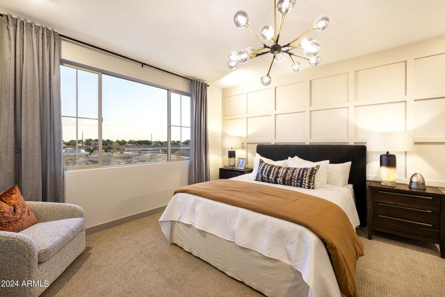 Furnished interior in a model home at Meadowlark at Waterston North in Gilbert (Image 8).