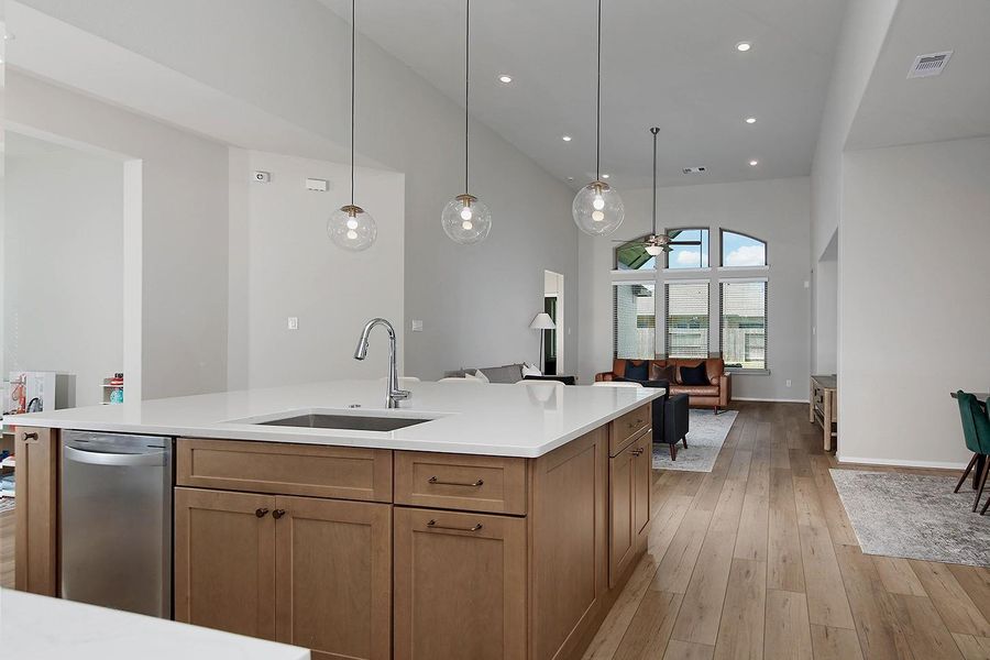 Furnished interior view inside a new home in The Meadows at Imperial Oaks, Conroe (Image 22).