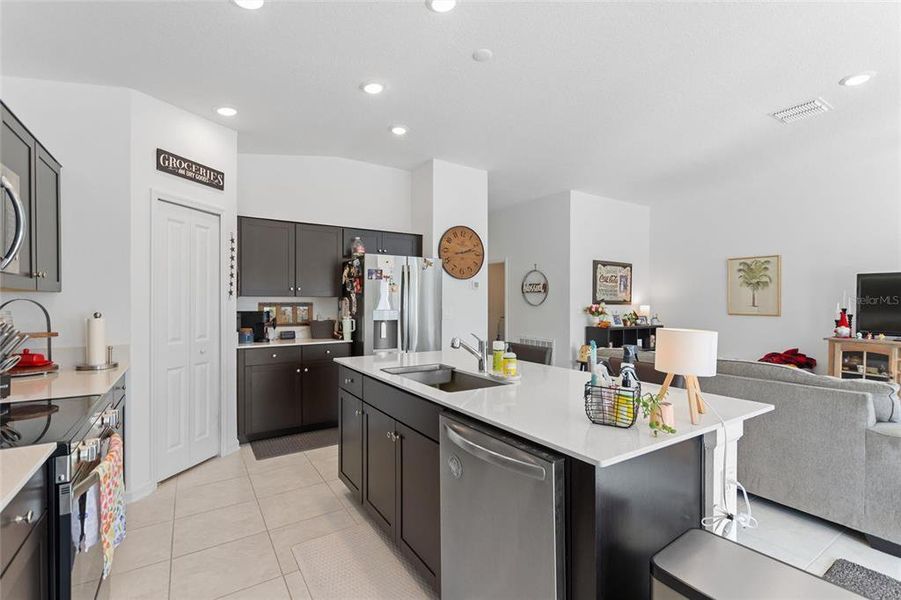Furnished interior view inside a new home in Lawson Dunes: Estate Collection, Haines City (Image 12).