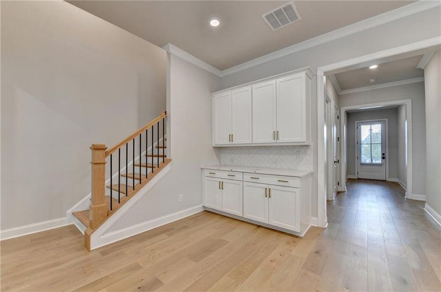 Furnished interior view inside a new home in Ellington Townhomes, Suwanee (Image 12).