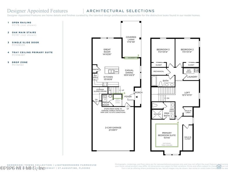2D floor plan layout of this home in , St. Augustine, FL (Image 5).