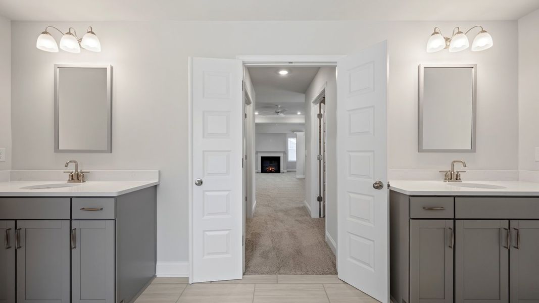 Furnished interior view inside a new home in Heritage Pointe, Senoia (Image 11).