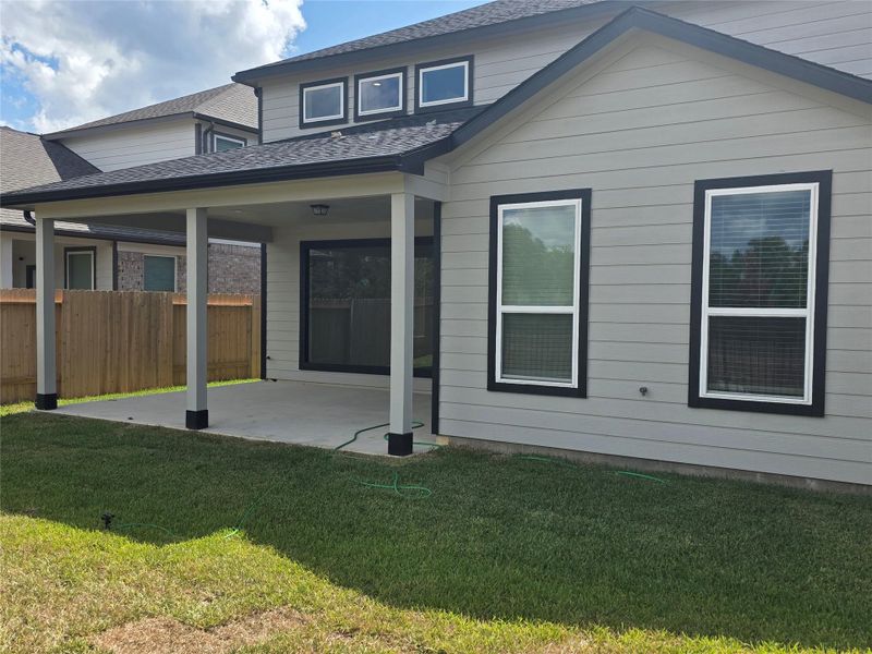 Exterior details and patio area of a home in Barton Creek Ranch, Conroe (Image 18). Exterior details and patio area of a home in Barton Creek Ranch, Conroe (Image 18).