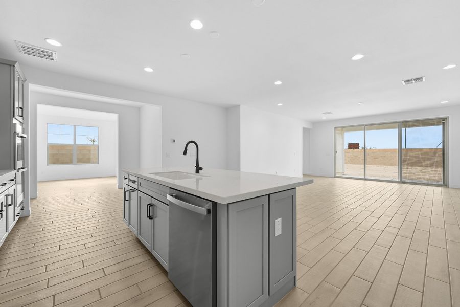 Furnished interior view inside a new home in Combs Ranch, San Tan Valley (Image 9).