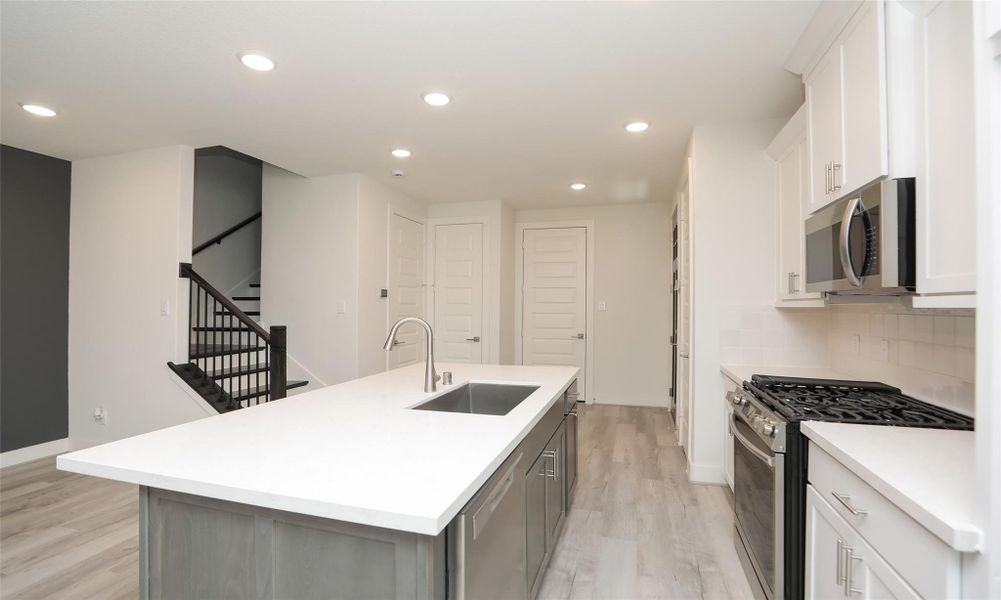 Furnished interior view inside a new home in Independence Heights, Houston (Image 17). Furnished interior view inside a new home in Independence Heights, Houston (Image 17).