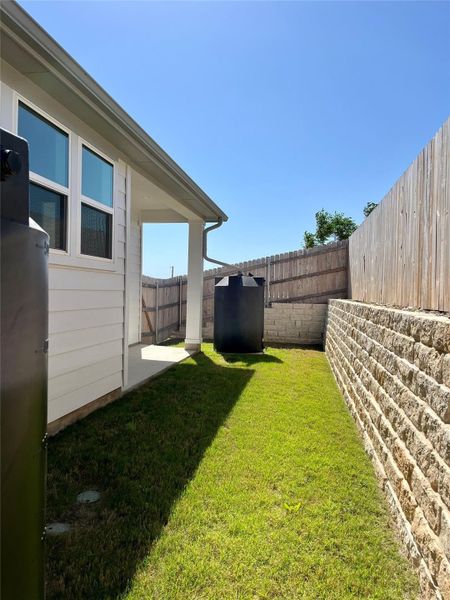 Exterior details and patio area of a home in Fleetwood, Dripping Springs (Image 2). Exterior details and patio area of a home in Fleetwood, Dripping Springs (Image 2).