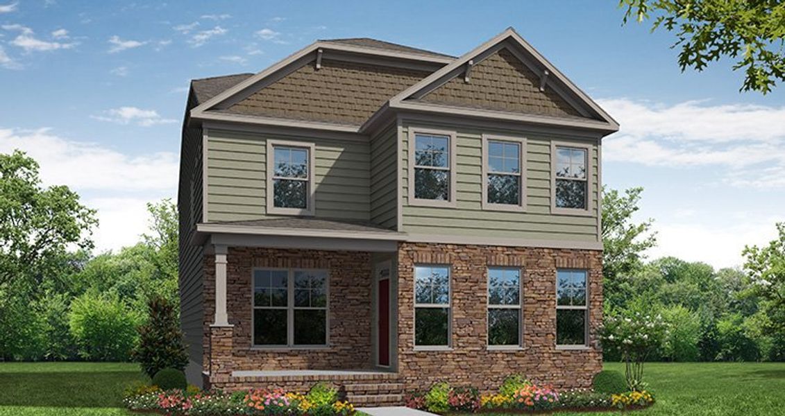 Representative exterior photo of a completed home built from the Montague by Eastwood Homes in Colleton Park, Aiken, SC (Image 7). Representative exterior photo of a completed home built from the Montague by Eastwood Homes in Colleton Park, Aiken, SC (Image 7).