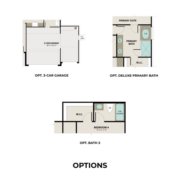 2D floor plan layout for the The Tierra by Davidson Homes LLC in Emberly, Beasley, TX (Image 6).