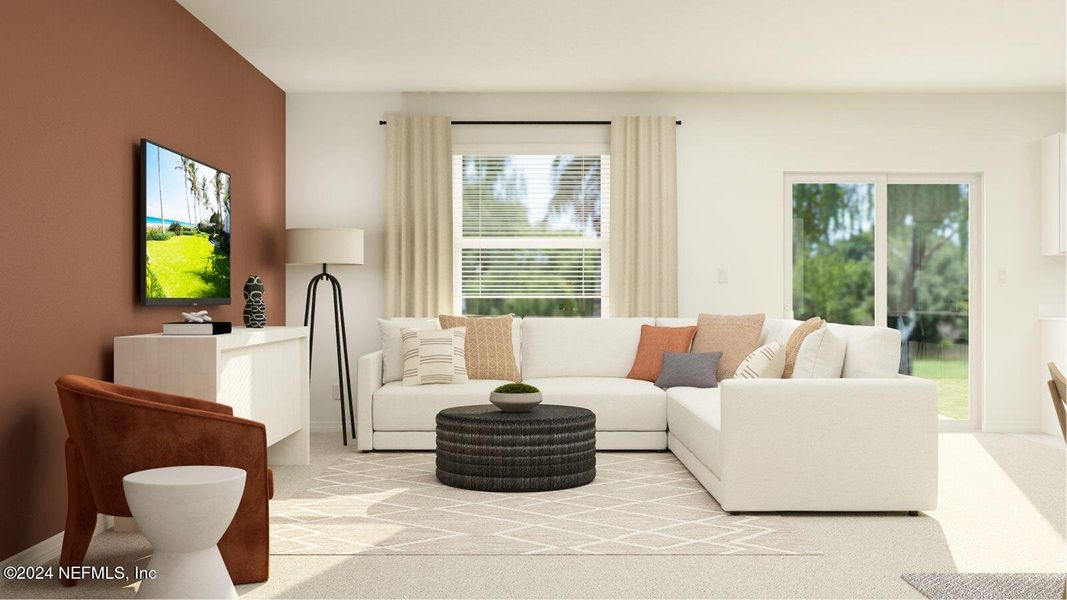 Furnished interior view inside a new home in Saddle Oaks, Jacksonville (Image 18).
