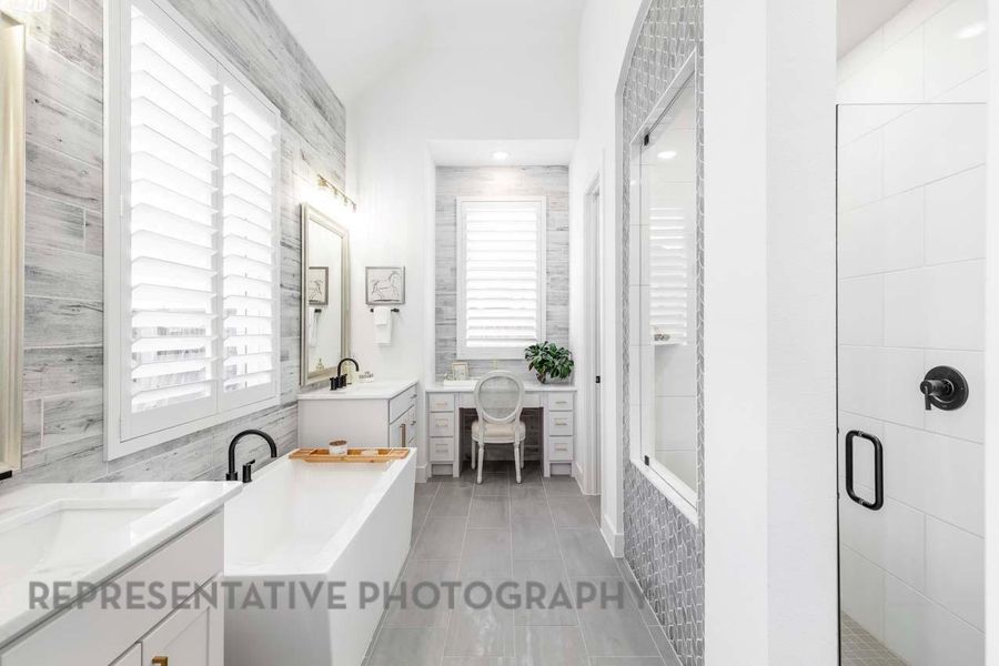 Furnished interior view inside a new home in Santa Rita Ranch: 90ft. lots, Liberty Hill (Image 27). Furnished interior view inside a new home in Santa Rita Ranch: 90ft. lots, Liberty Hill (Image 27).