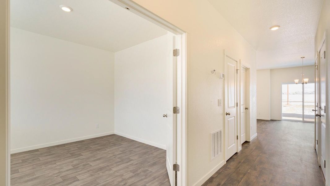 Representative unfurnished interior of a home built from the Gable by D.R. Horton in Brighton Crossing, Brighton (Image 12).