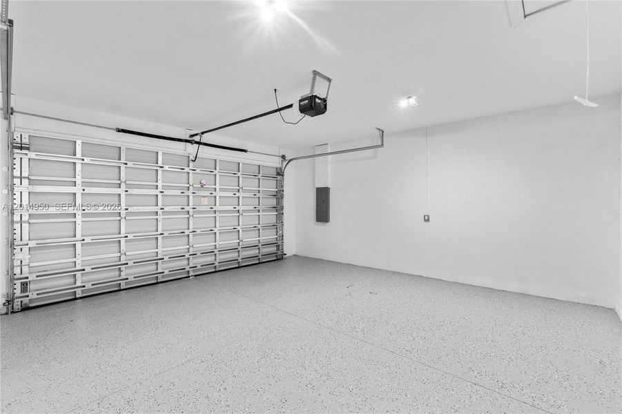 Spacious two car garage