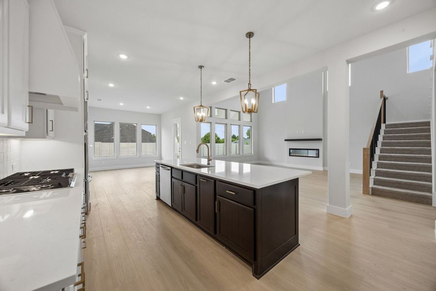 Furnished interior view inside a new home in Painted Tree Lakeside, McKinney (Image 8).