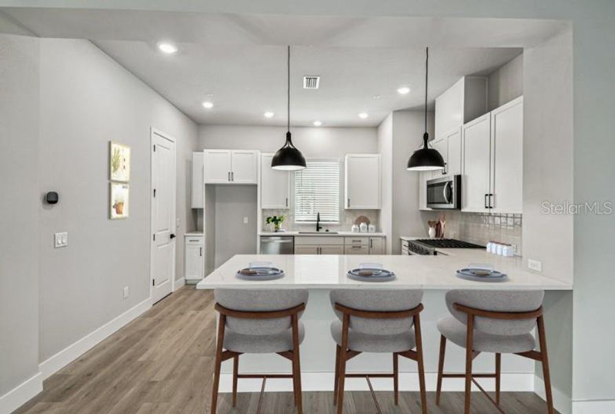 Furnished interior view inside a new home in Towns at Union, St. Petersburg (Image 7). Furnished interior view inside a new home in Towns at Union, St. Petersburg (Image 7).