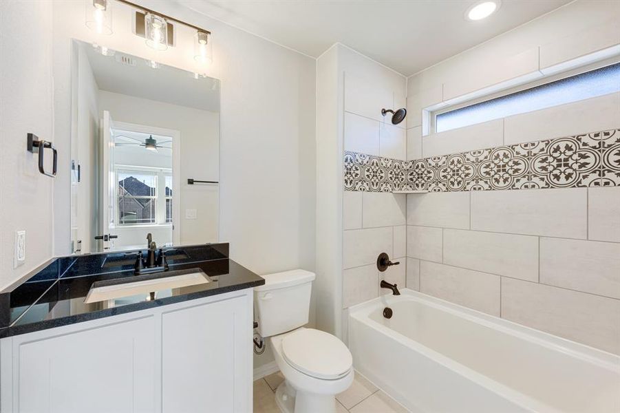 Furnished interior view inside a new home in Parks at Panchasarp Farms 55-60, Burleson (Image 31).