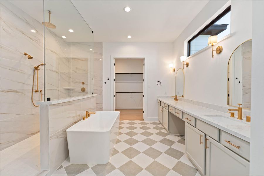 Furnished interior view inside a new home in , Houston (Image 9).