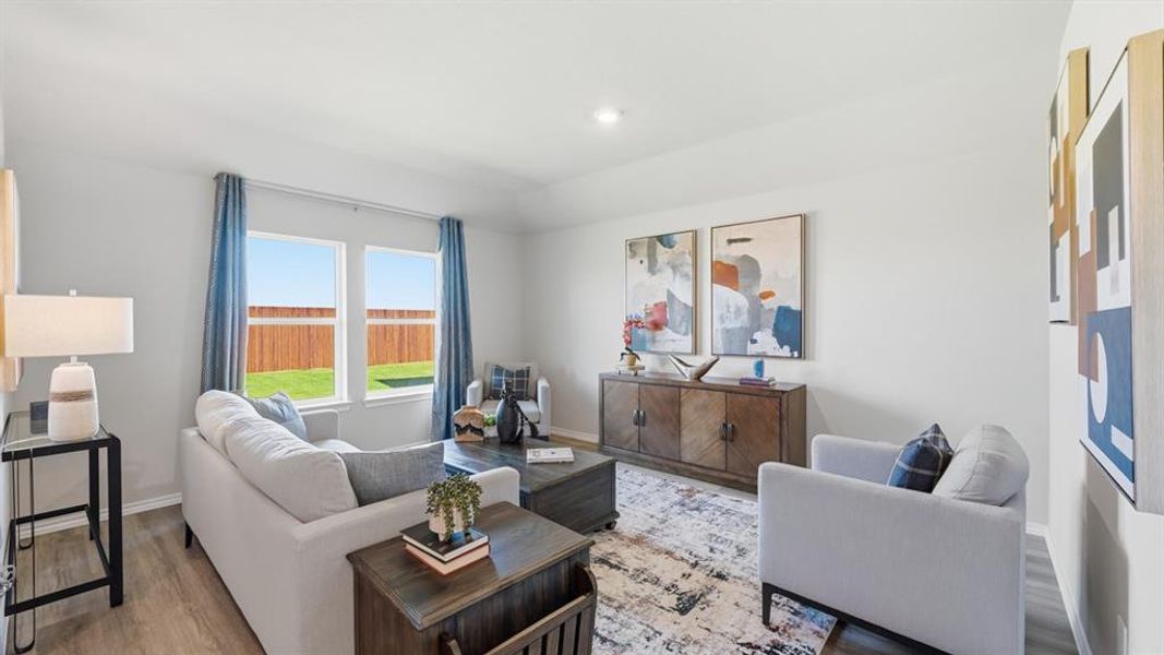 Furnished interior view inside a new home in Lonestar at Liberty Trails, Fort Worth (Image 21).