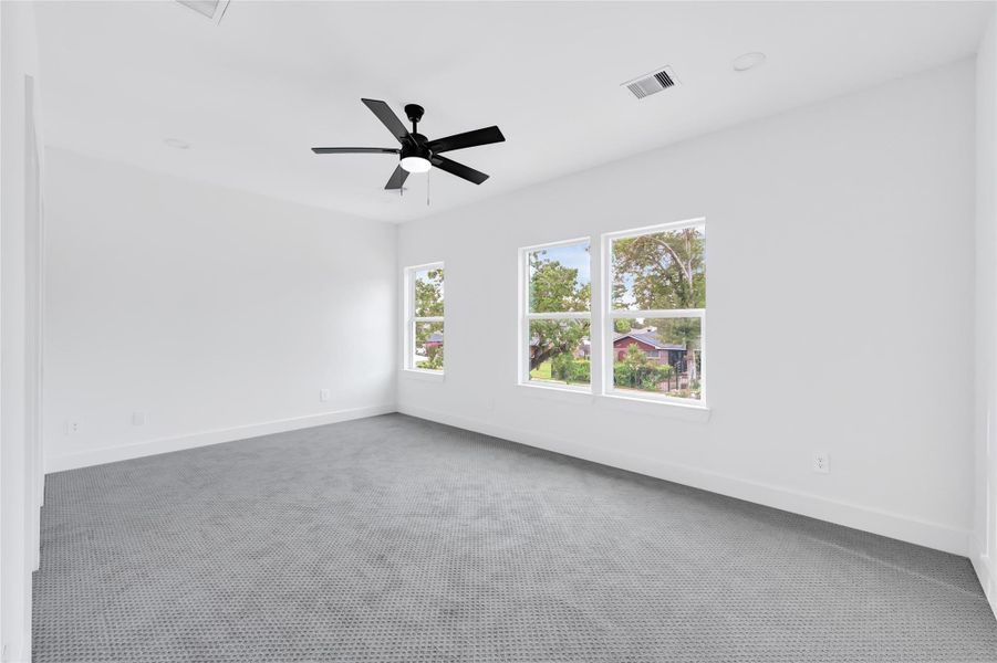 Versatile third bedroom perfect for guests or a home office. Versatile third bedroom perfect for guests or a home office.