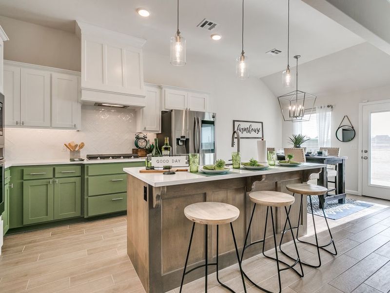 Representative furnished interior of a home built from the Bluebonnet by Home Creations in The Enclave at Spring Branch, Conroe (Image 2). Representative furnished interior of a home built from the Bluebonnet by Home Creations in The Enclave at Spring Branch, Conroe (Image 2).
