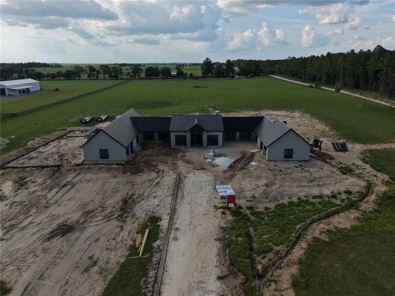 In-progress construction of a new home in , Morriston, FL (Image 6).