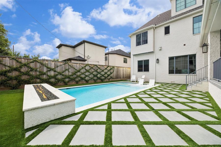 Exterior details and patio area of a home in , Bellaire (Image 20). Exterior details and patio area of a home in , Bellaire (Image 20).