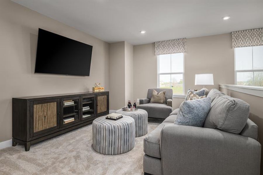 Representative furnished interior of a home built from the Saint Lawrence by Ryan Homes in Muirwood, Murfreesboro (Image 17).