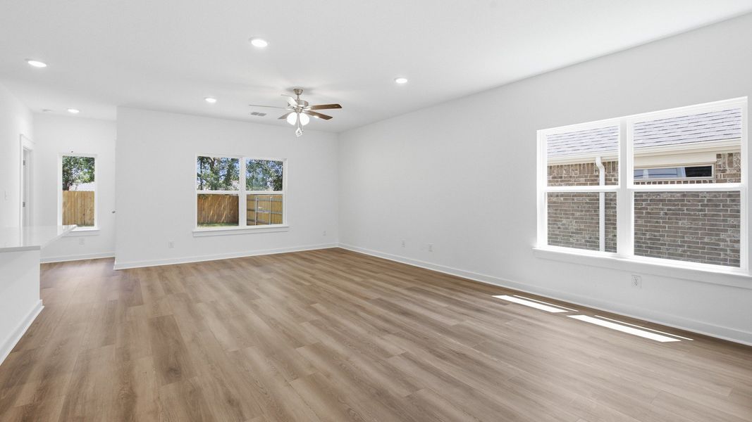 Furnished interior view inside a new home in Creeks Crossing, Elgin (Image 19). Furnished interior view inside a new home in Creeks Crossing, Elgin (Image 19).