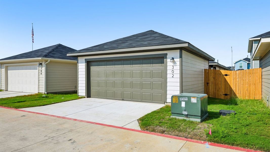 Front exterior of a new home in Valverde, Bastrop, TX, highlighting curb appeal (Image 18).