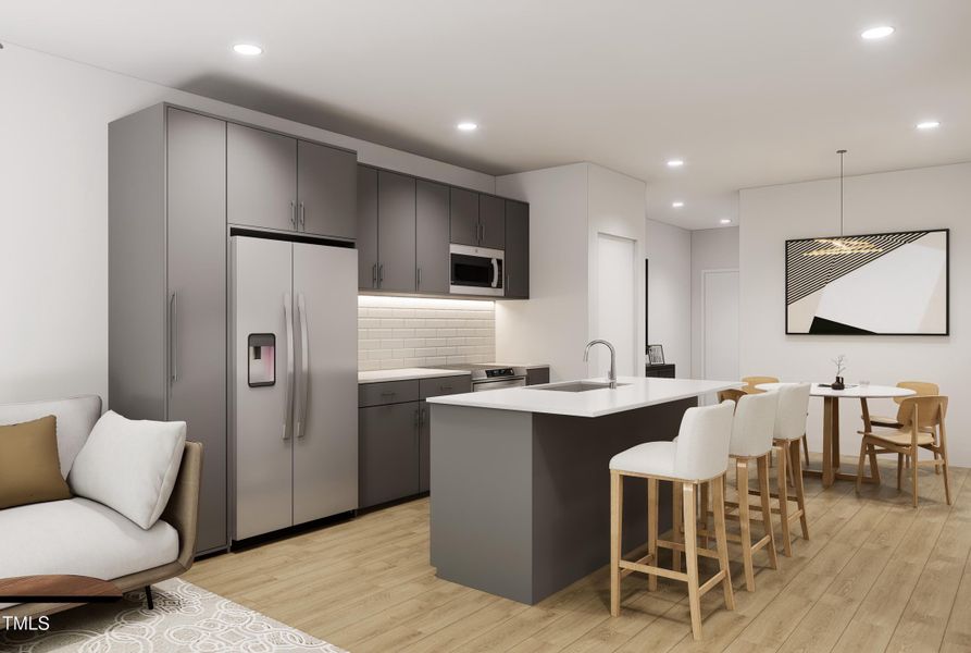 Unit 207 - Kitchen Rendering