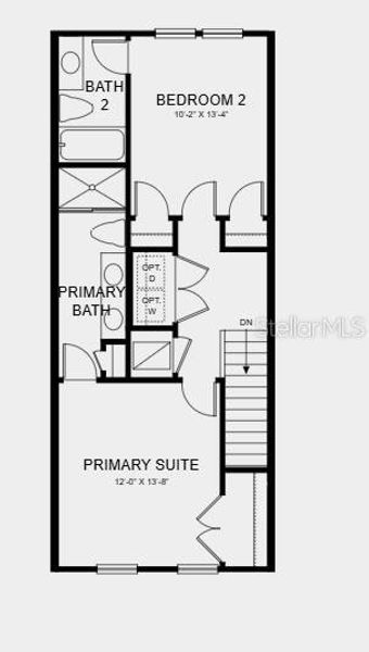 2D floor plan layout of this home in The Townhomes at Westview, Kissimmee, FL (Image 2). 2D floor plan layout of this home in The Townhomes at Westview, Kissimmee, FL (Image 2).