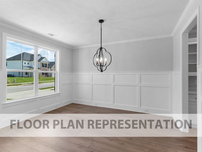 Representative furnished interior of a home built from the Oglethorpe by Ivey Homes in Tillery Park, Grovetown (Image 3).