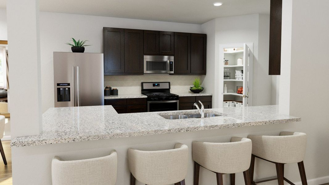 Representative furnished interior of a home built from the The Bluff by Legend Homes in Hanna Ranch, Fort Worth (Image 8).