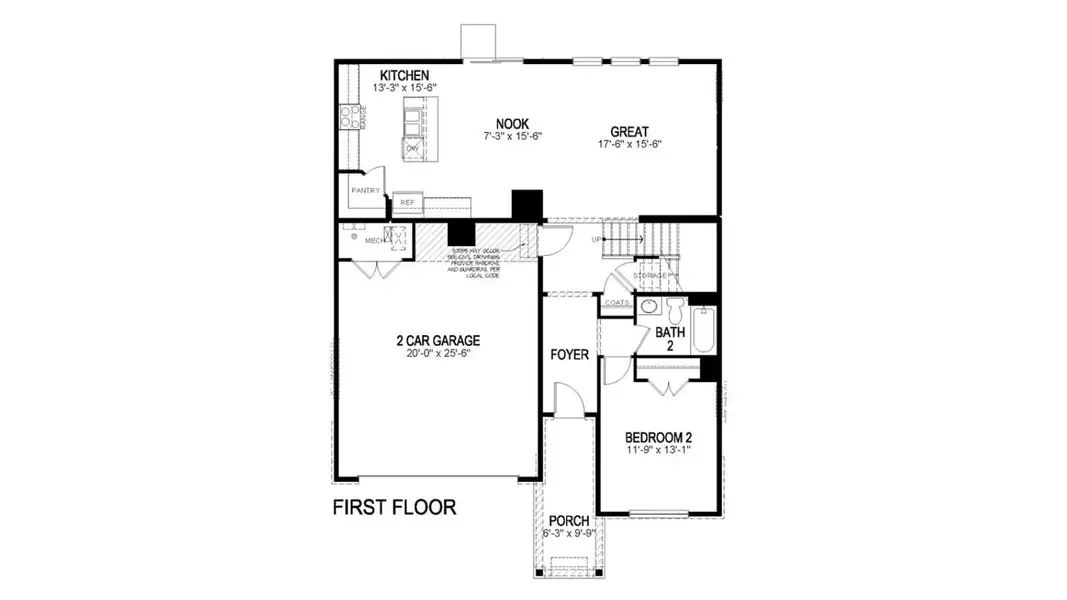 2D floor plan layout of this home in Vista Meadows, Fort Lupton, CO (Image 3).