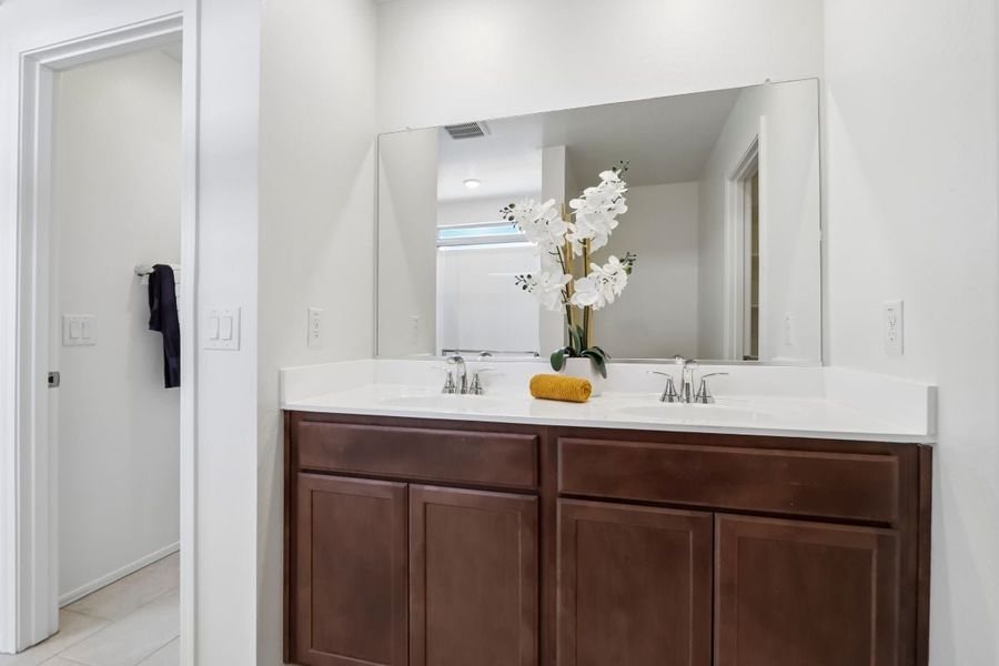 Furnished interior view inside a new home in Skyline Village Enclaves, San Tan Valley (Image 8).